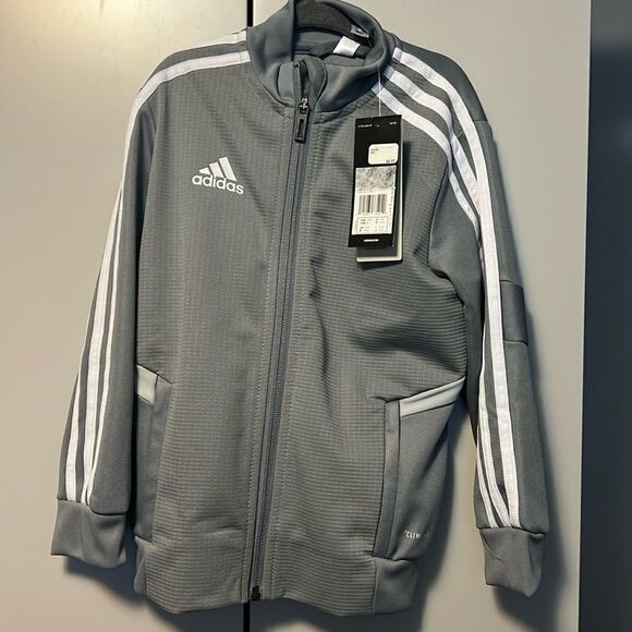 Boys light grey track jacket - Picture 1 of 3